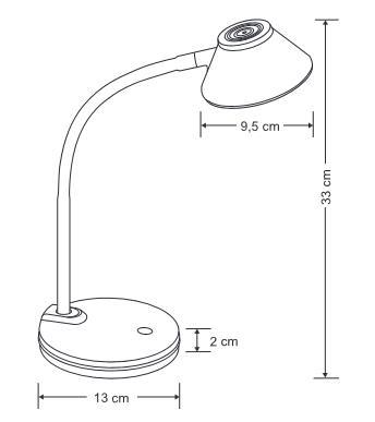 Alco Pisarniška svetilka 943 črna