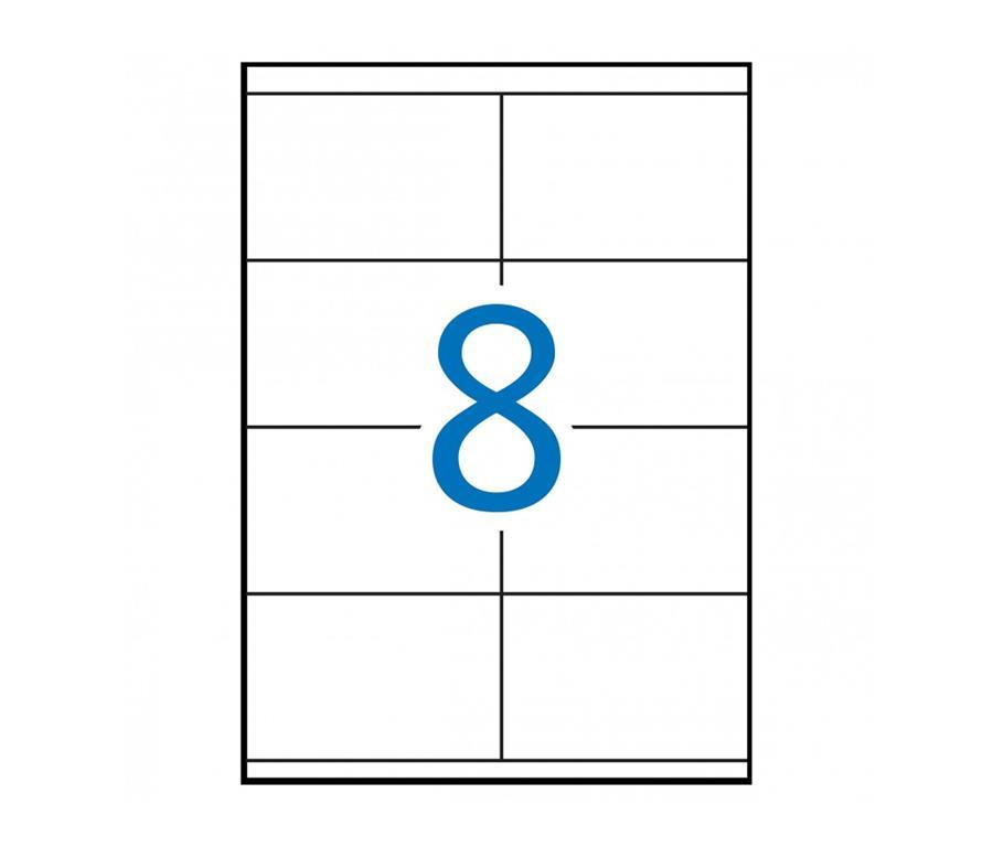 Apli Bele nalepke 105 x 70 mm, 8/stran