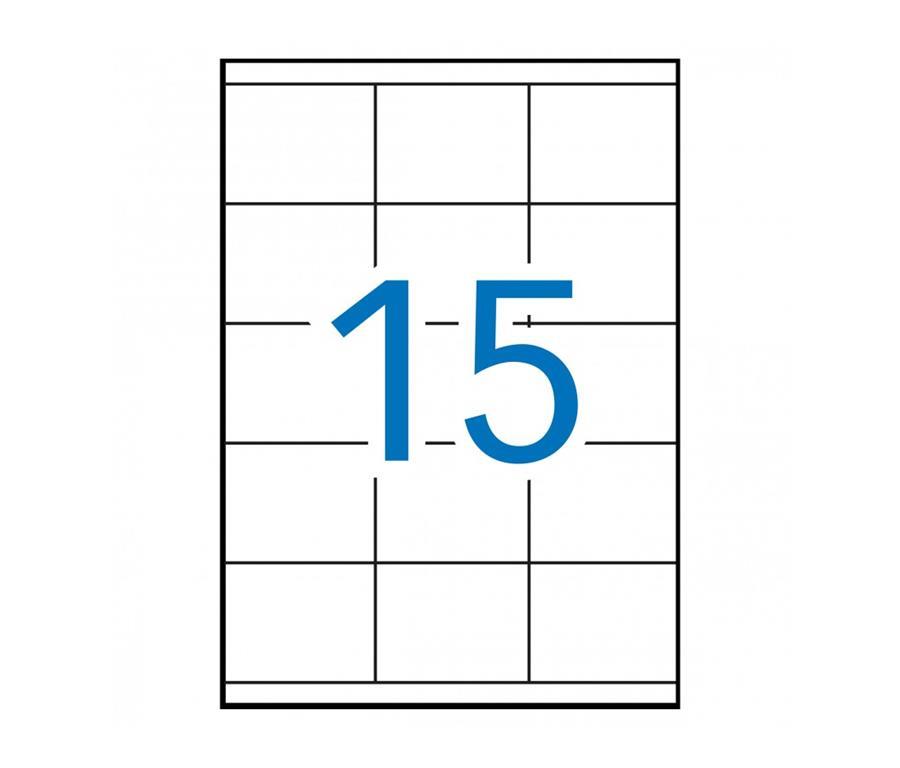 Apli Bele nalepke 70 x 50,8 mm, 15/stran
