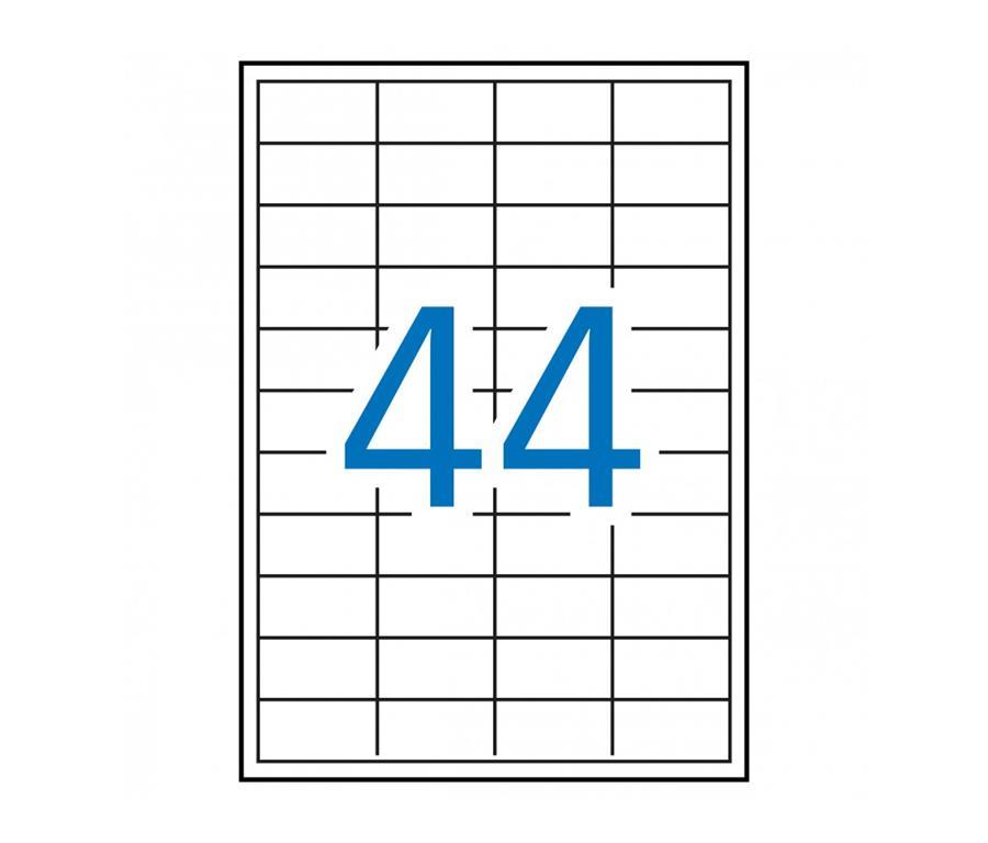 Apli Bele nalepke 48,5 x 25,4 mm, 44/stran