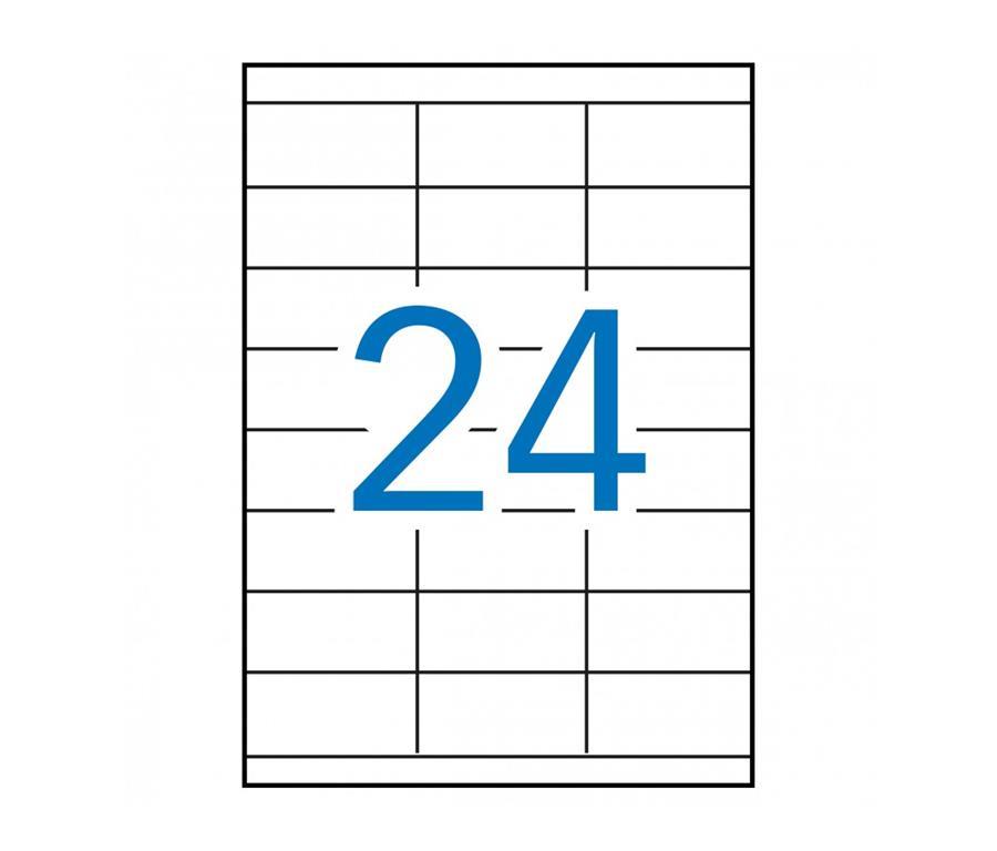 Apli Bele nalepke 70 x 35 mm, 24/stran