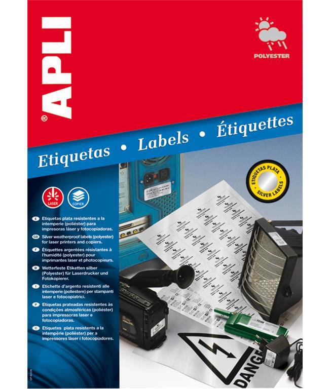 Apli Vrem. odp. nalepke, sreb., 210 x 297 mm