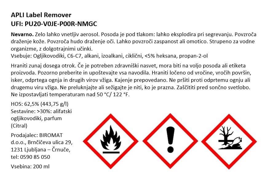 Apli Sprej za odstranjevanje nalepk