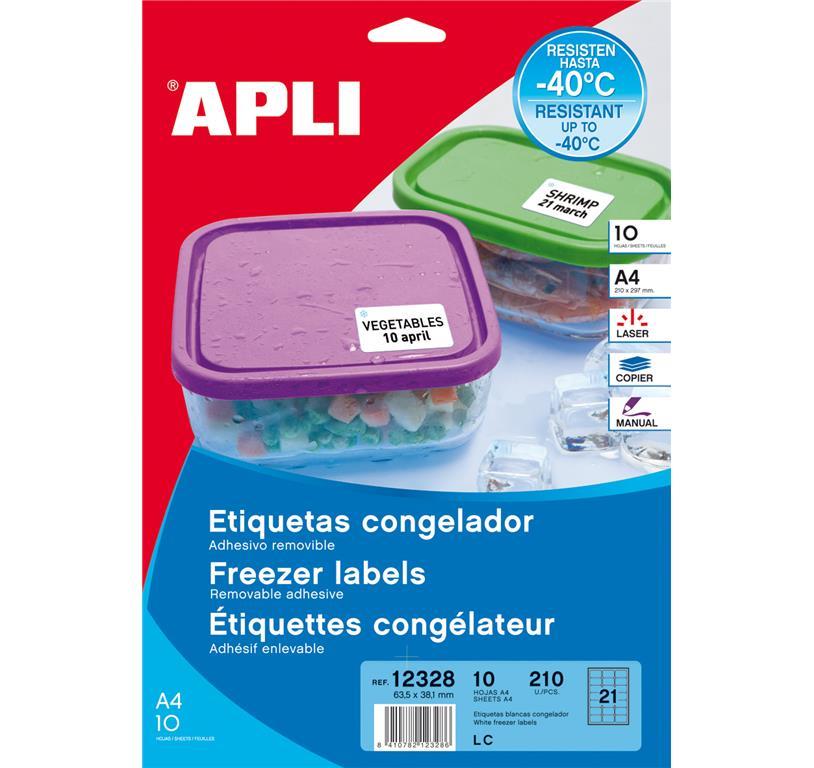 Apli Nalepke za zamrzovalnik 63,5 x 33,9 mm,
