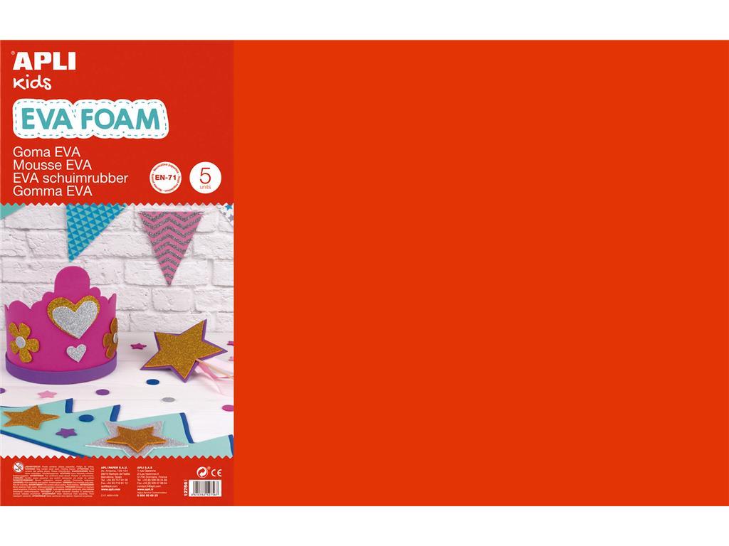 Apli Penasta guma rdeča 400x600x2mm 5 kos