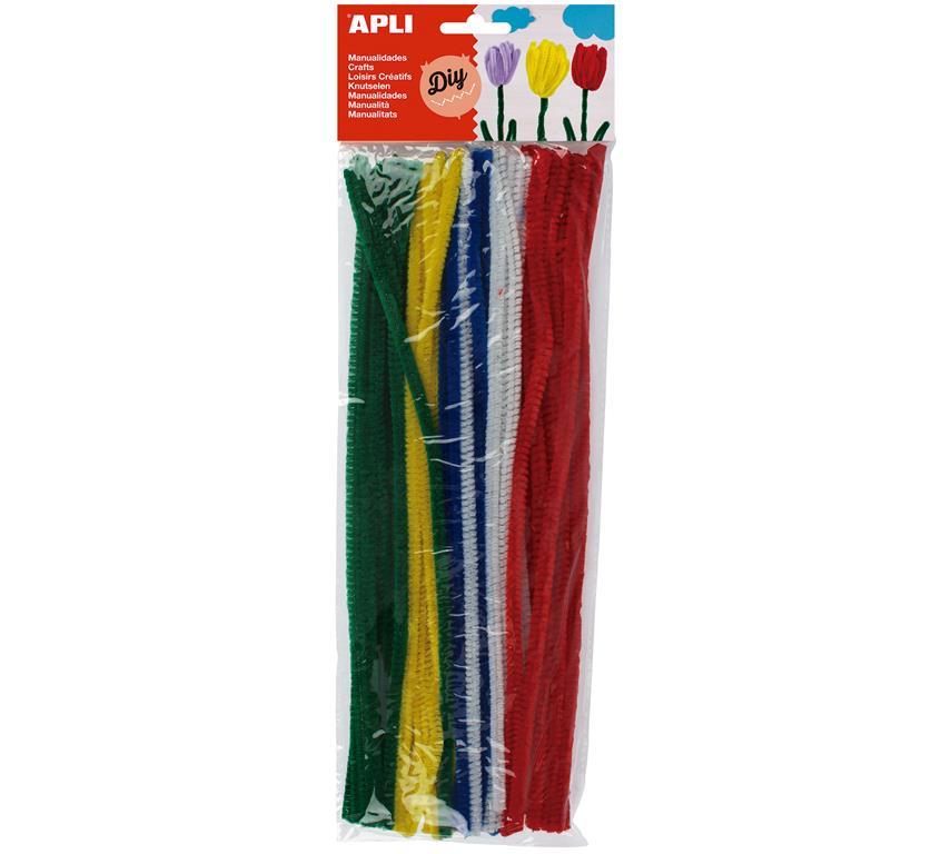 Apli Kosmatena žica različne barve 50 kos