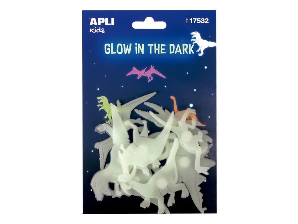 Apli Nalepke dinozavri - svetijo v temi 9 kos