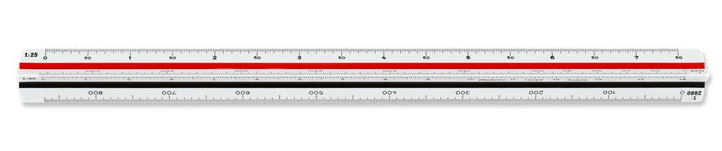 Aristo Trostrano ravnalo u plastičnoj futroli G