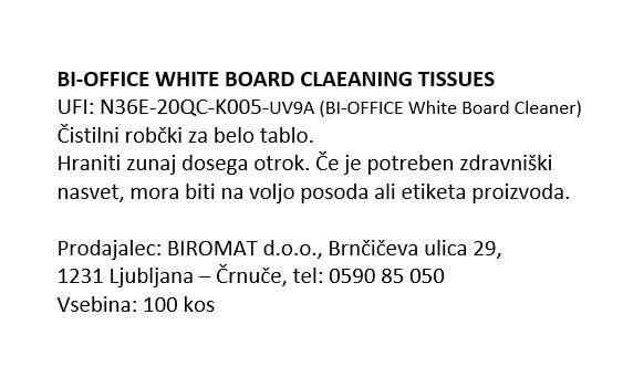 Bi-Office Maramice za čišćenje bijelih ploča, 100