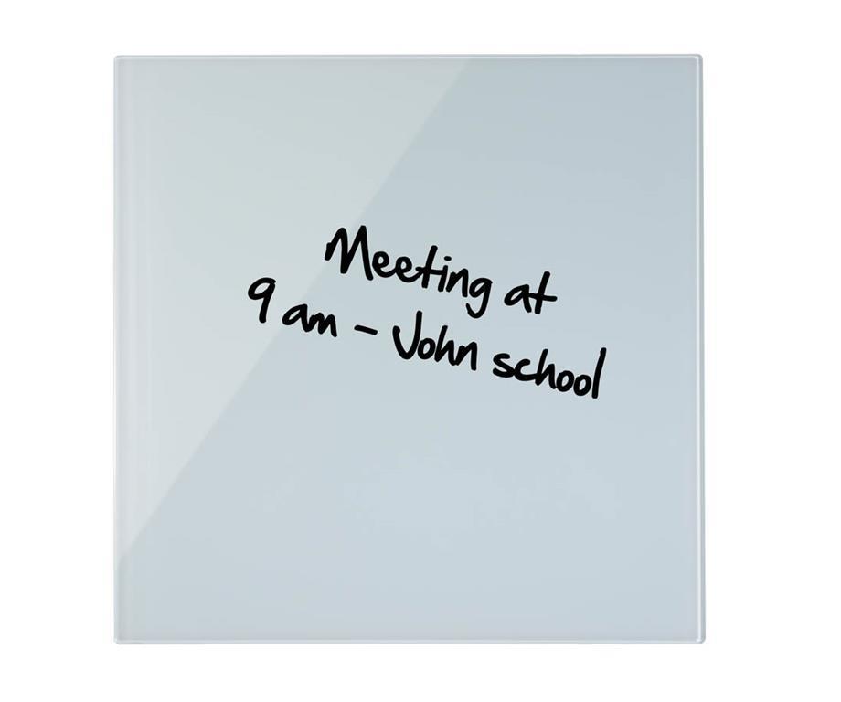 Bi-Office Staklena zidna ploča 38 x 38 cm, bijela