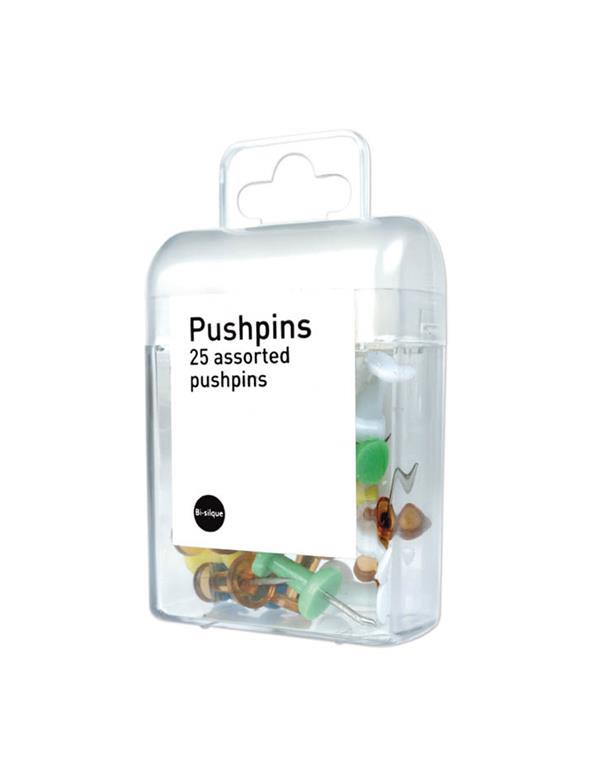 Bi-Office Raznobojne pribadače, 25 kom