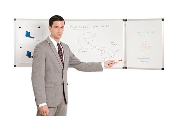 Bi-Office Bijela ploča Maya Trio 60x90cm