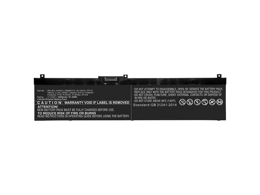CoreParts Baterija za laptop za Dell 69.30Wh