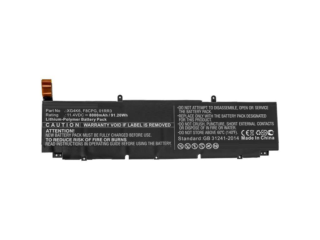 CoreParts Baterija za prenosnik Dell 91.20Wh