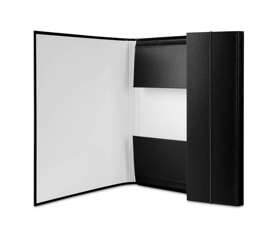 OFFICE PRODUCTS Škatla z zavihki in elastiko črna