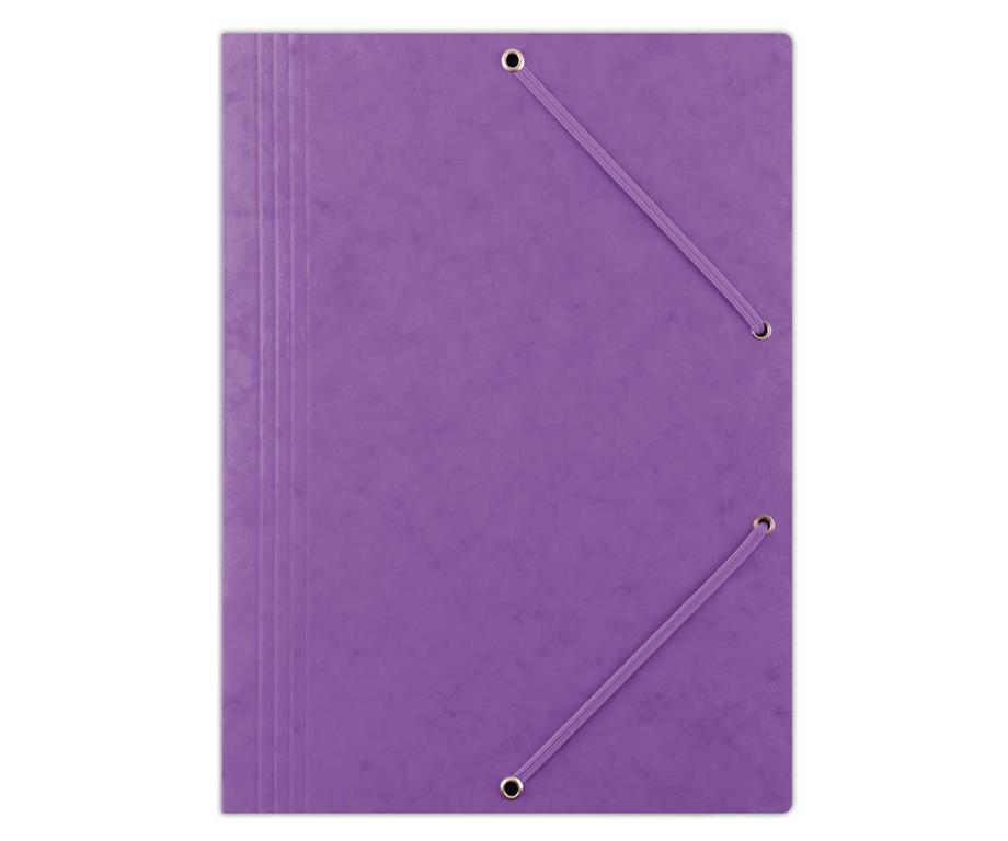 Donau Mapa z elastiko A4 prešpan, vijolična