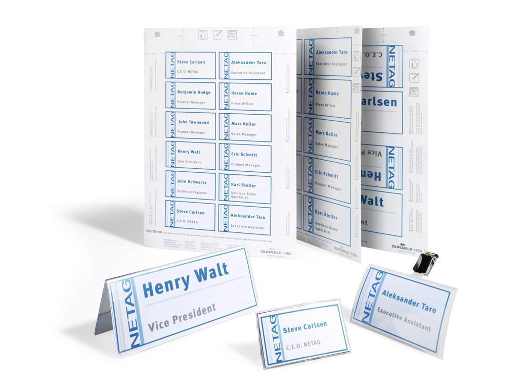 Durable Vložni listi za identifikacijske kartice