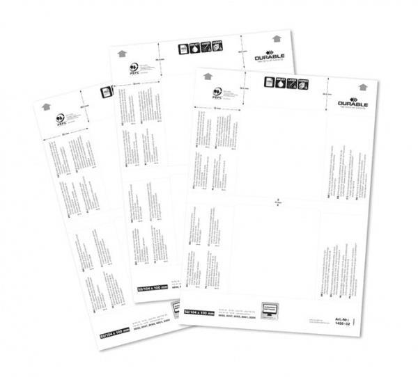 Durable Vložni lističi za namizna stojala (1458)