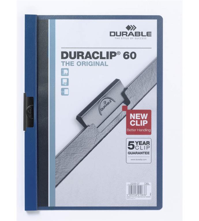 Durable Mapa Duraclip (2209) A4 temno modra