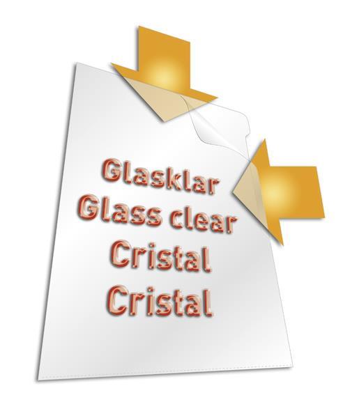 Durable L mapa (2313) prozorna, gladka, PP