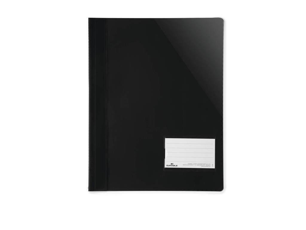 Durable Mapa z mehaniko in zavihkom, črna