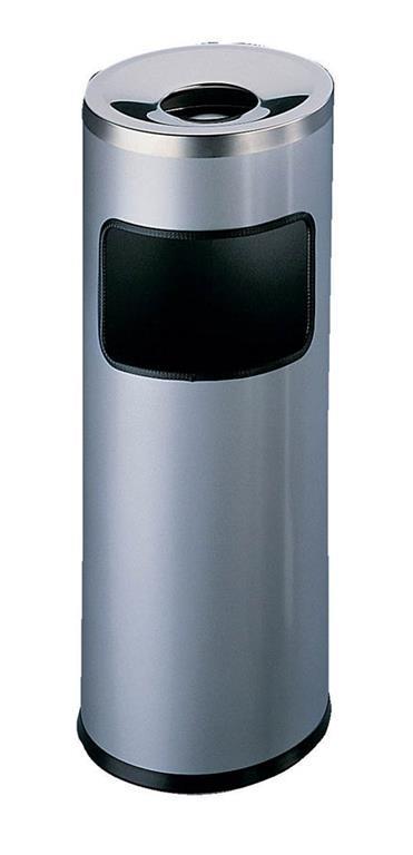 Durable Koš za smeti s pepelnikom (3332), srebrn
