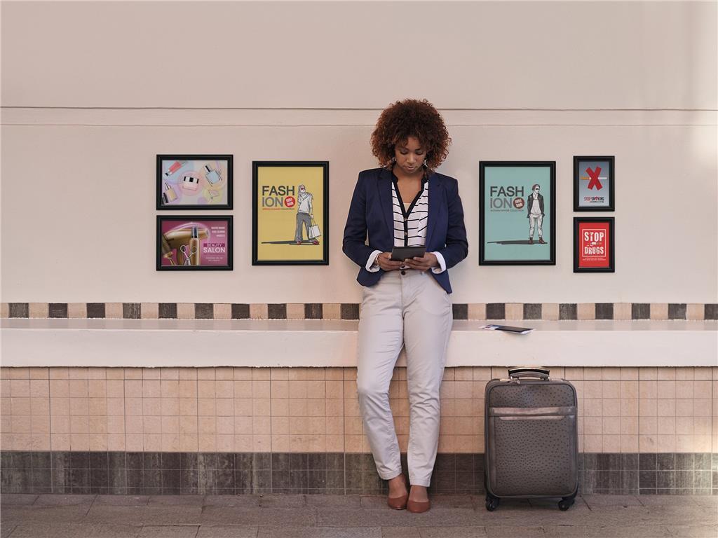 Durable Aluminijast okvir Snap A5, črn