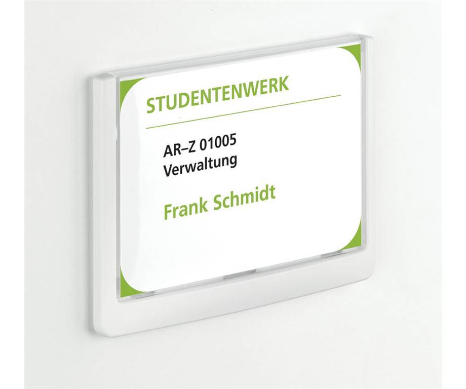 Durable Info ploščica Click 149x105,5mm bela