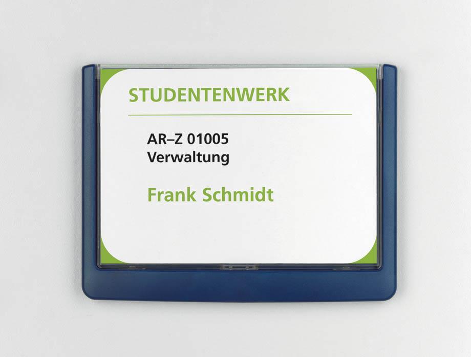 Durable Info ploščica Click 149x105,5mm modra