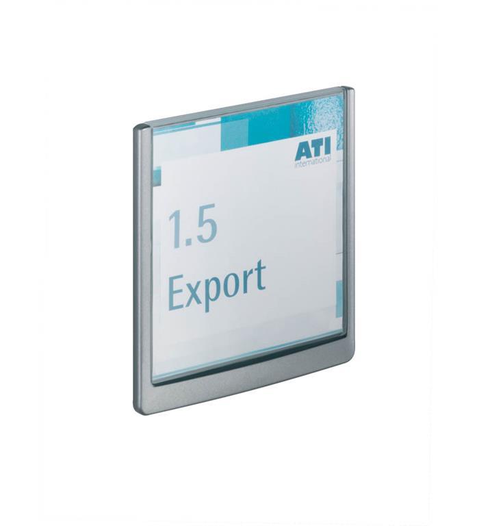 Durable Info ploščica Click 149x148,5mm siva