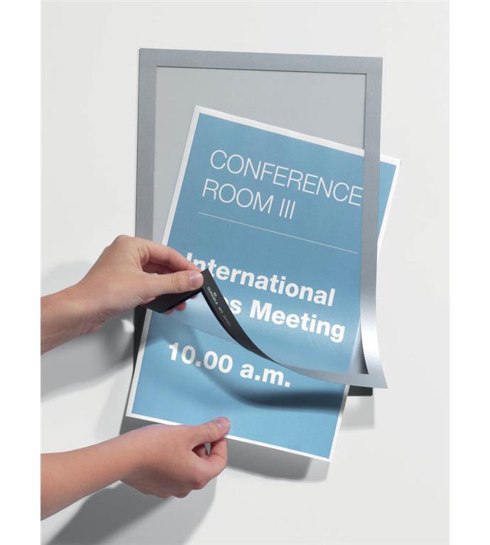 Durable Okvir DURAFRAME A4, srebrn, 2 kos