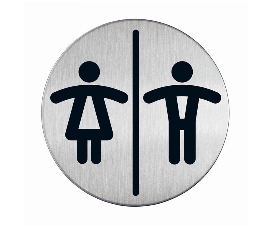 Durable Piktogram - WC m/ž, fi 83mm (4920)