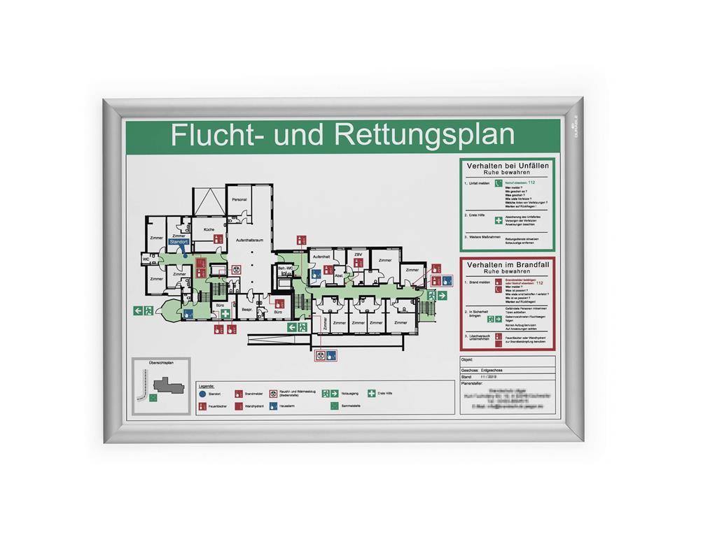 Durable Aluminijast okvir Snap A2, srebrn