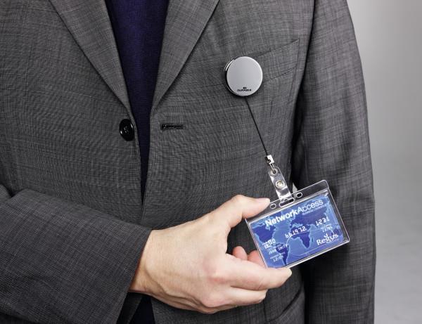 Durable Izvlečna vrvica za kartico (8225), krom