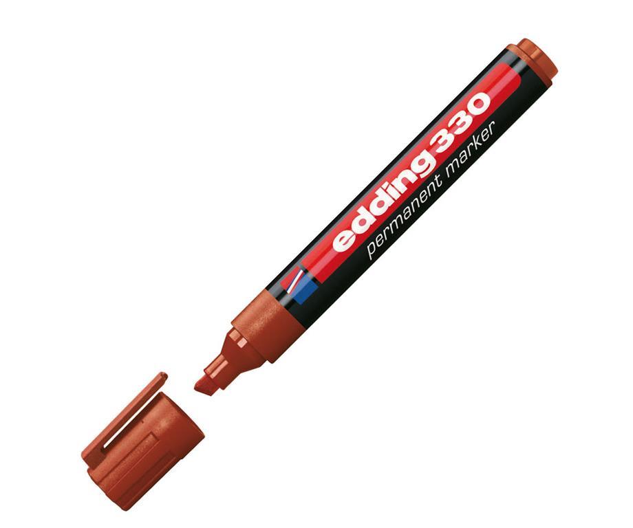 Edding Marker perm. E-330, rez. kon., rjav