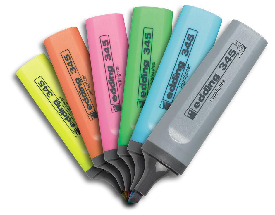 Edding Tekst marker E-345, BARVE