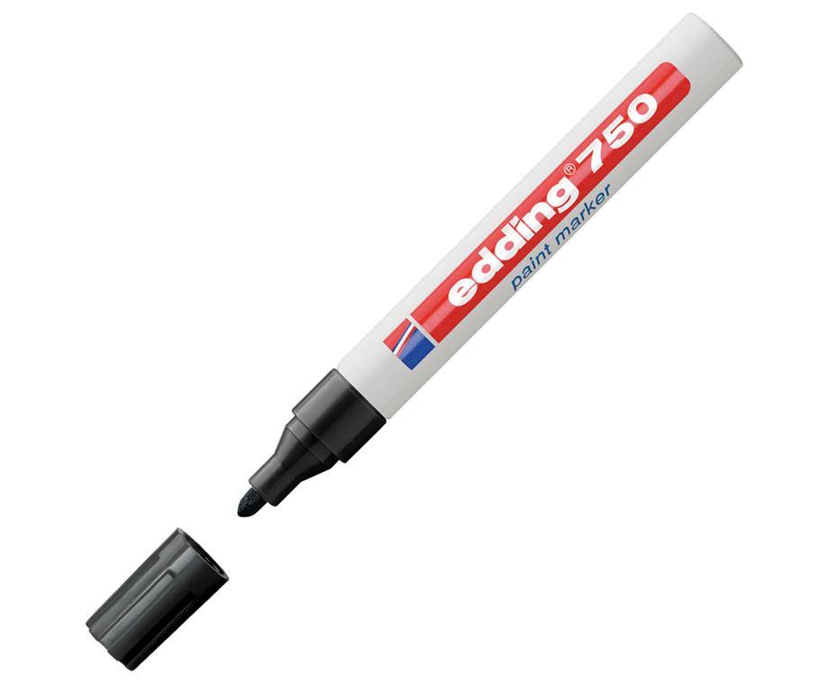 Edding Marker z lakom E-750, 2-4 mm, črn