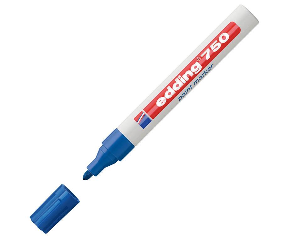 Edding Marker z lakom E-750, 2-4 mm, moder