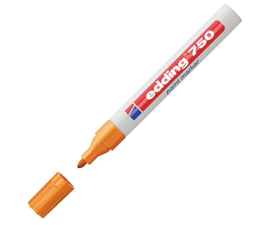 Edding Marker z lakom E-750, 2-4 mm, oranžen