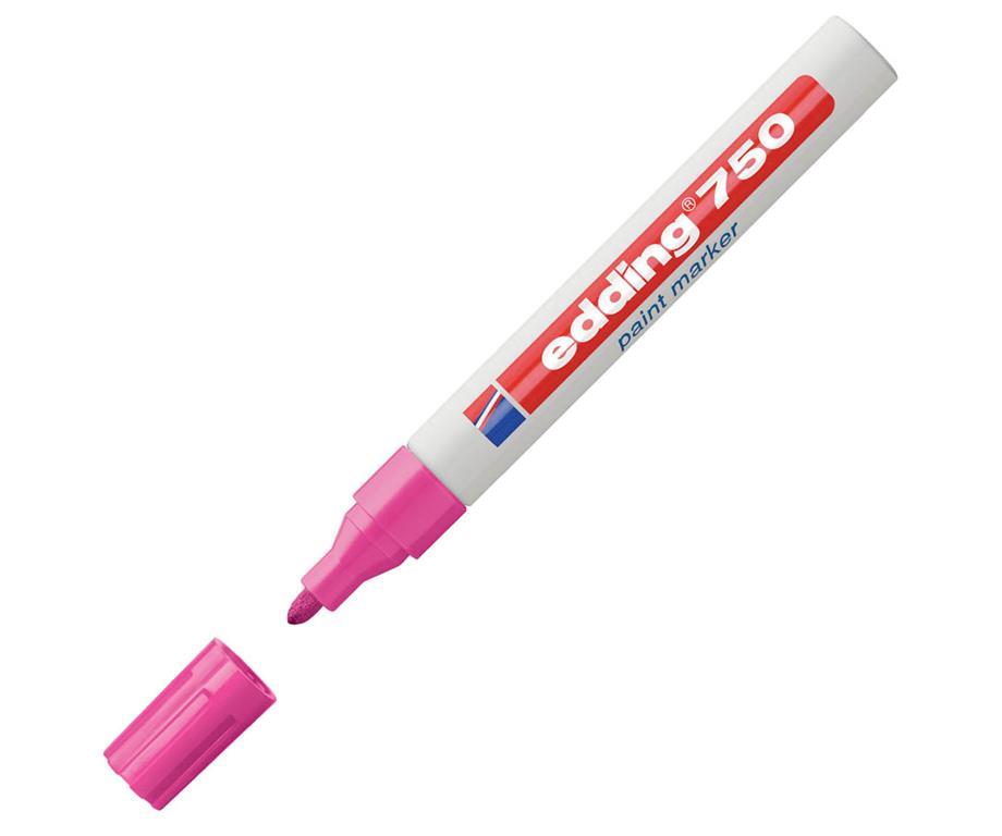 Edding Marker z lakom E-750, 2-4 mm, roza