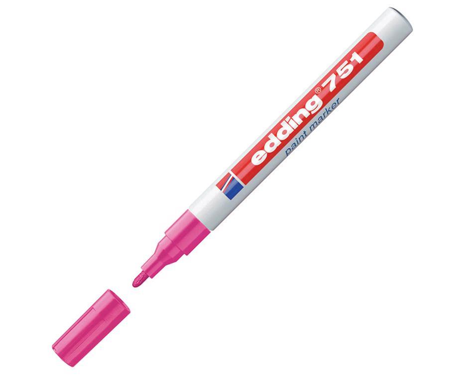 Edding Marker z lakom E-751, 1-2 mm, roza