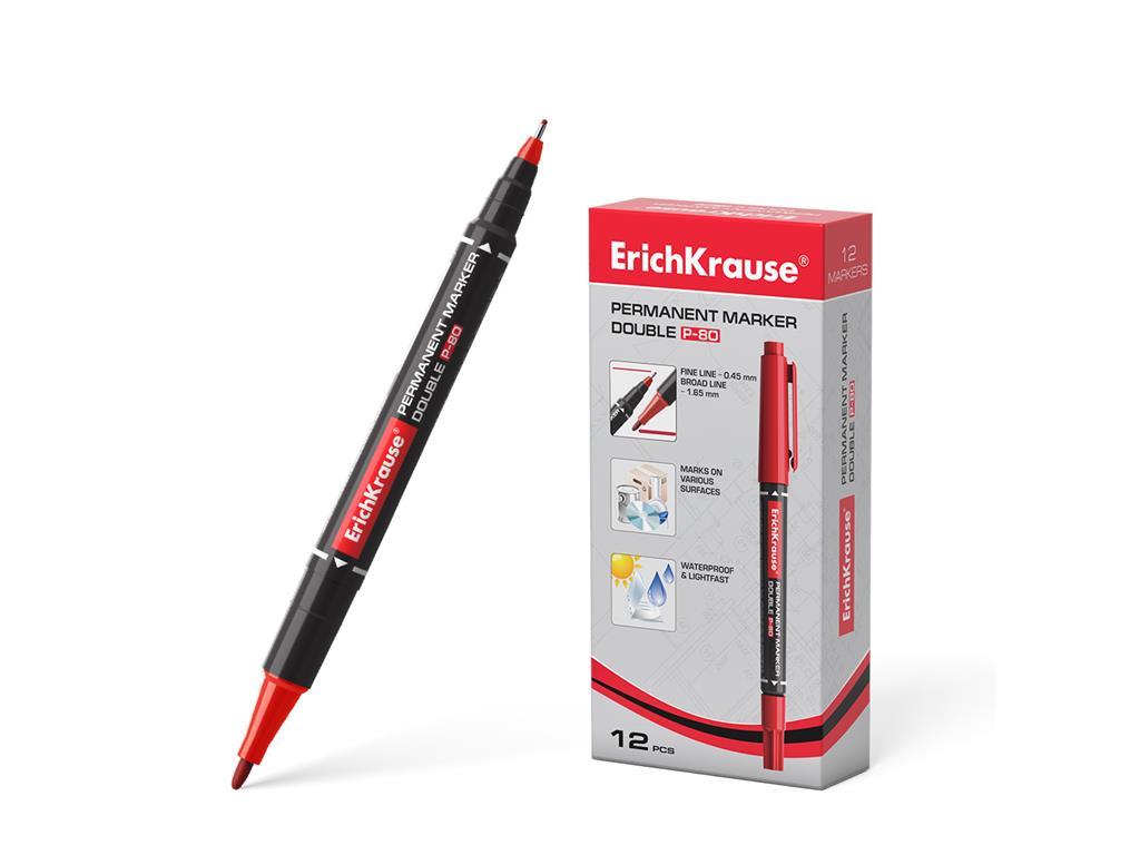 ErichKrause Dvostranski marker P-80, rdeč