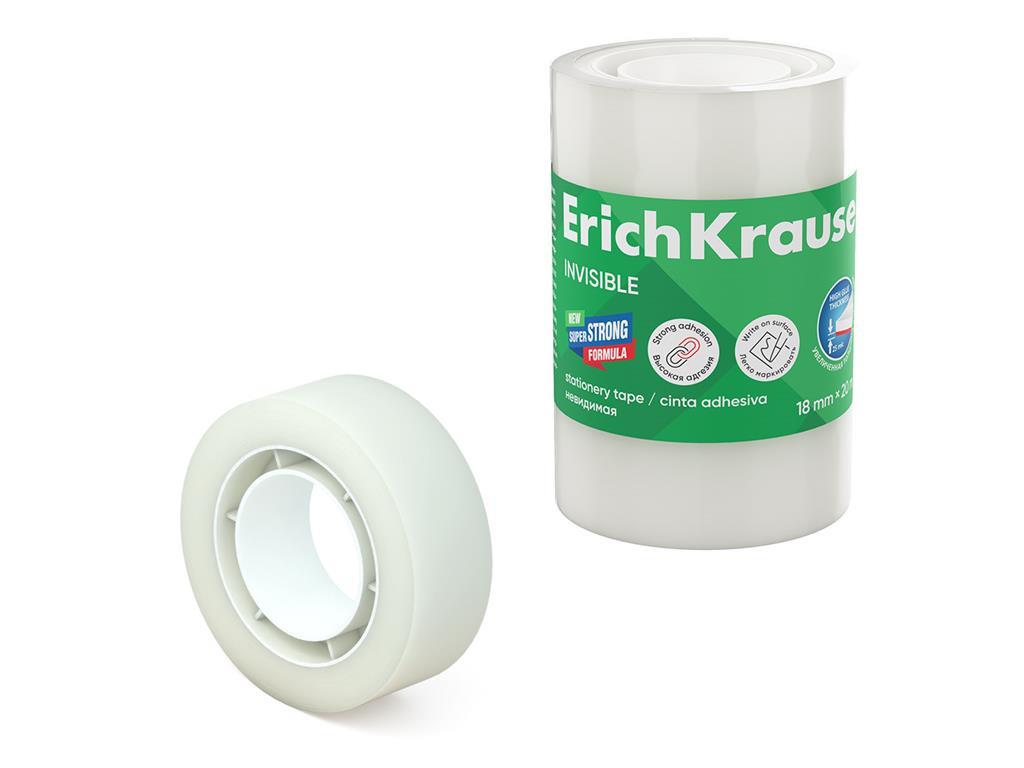 ErichKrause Lepilni trak, 18 mm x 20 m, neviden