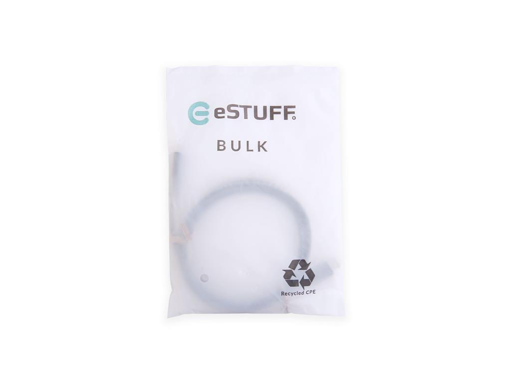 eSTUFF INFINITE kabel USB C-C 1m, črn
