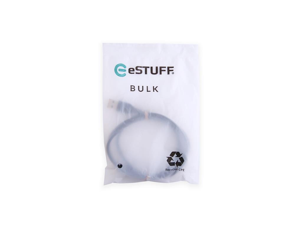 eSTUFF INFINITE kabel USB C-A 1m, črn