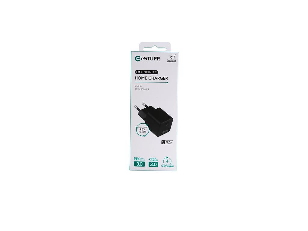 eSTUFF INFINITE polnilnik USB-C PD 30W GaN