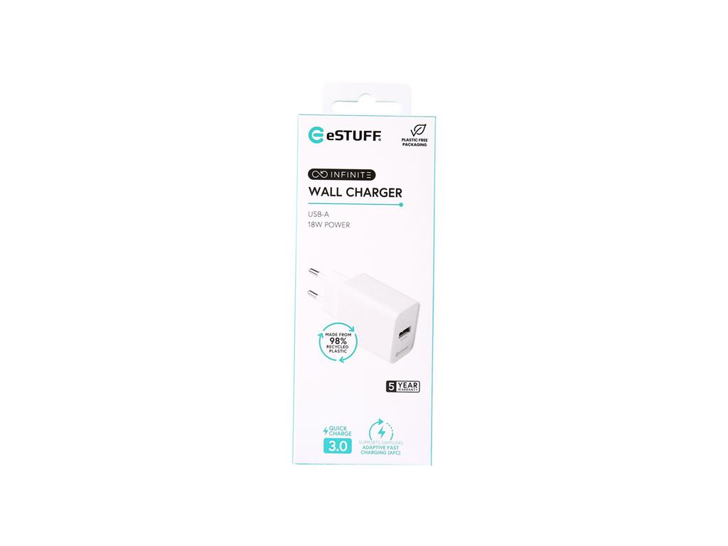 eSTUFF INFINITE polnilnik USB-A 18W