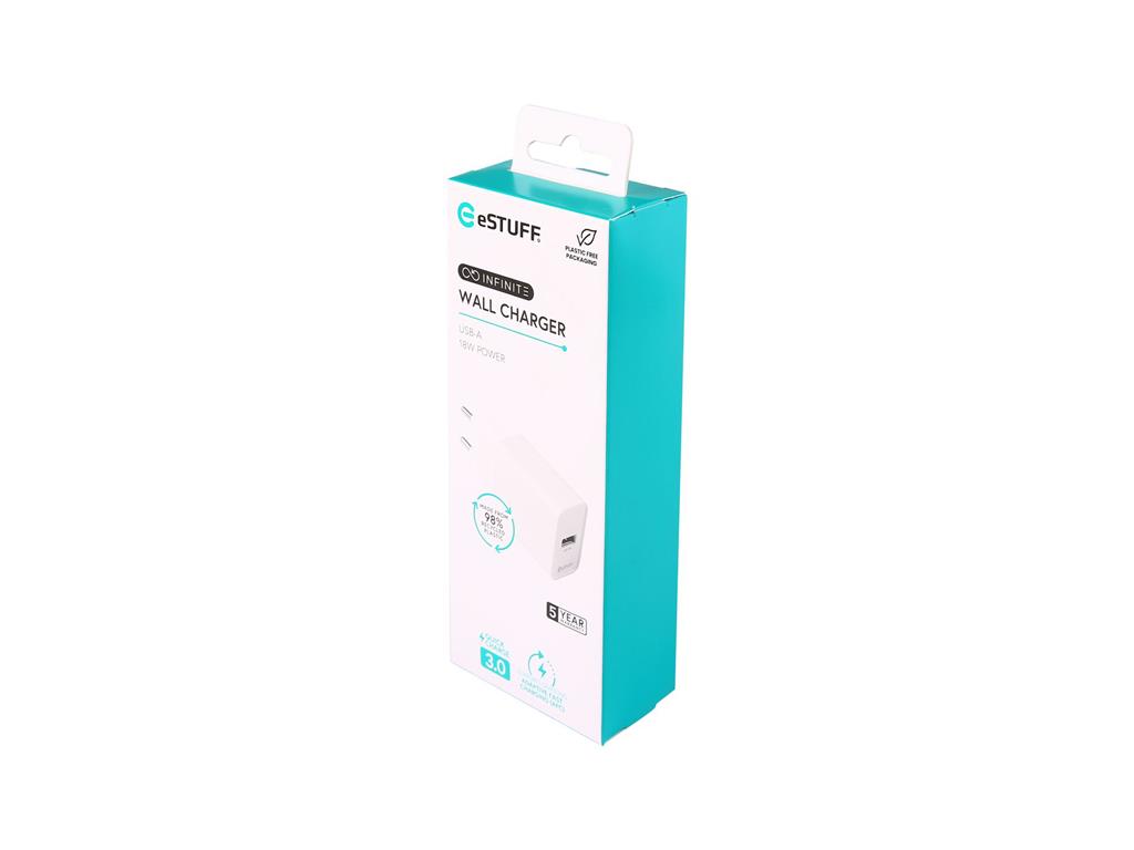 eSTUFF INFINITE polnilnik USB-A 18W