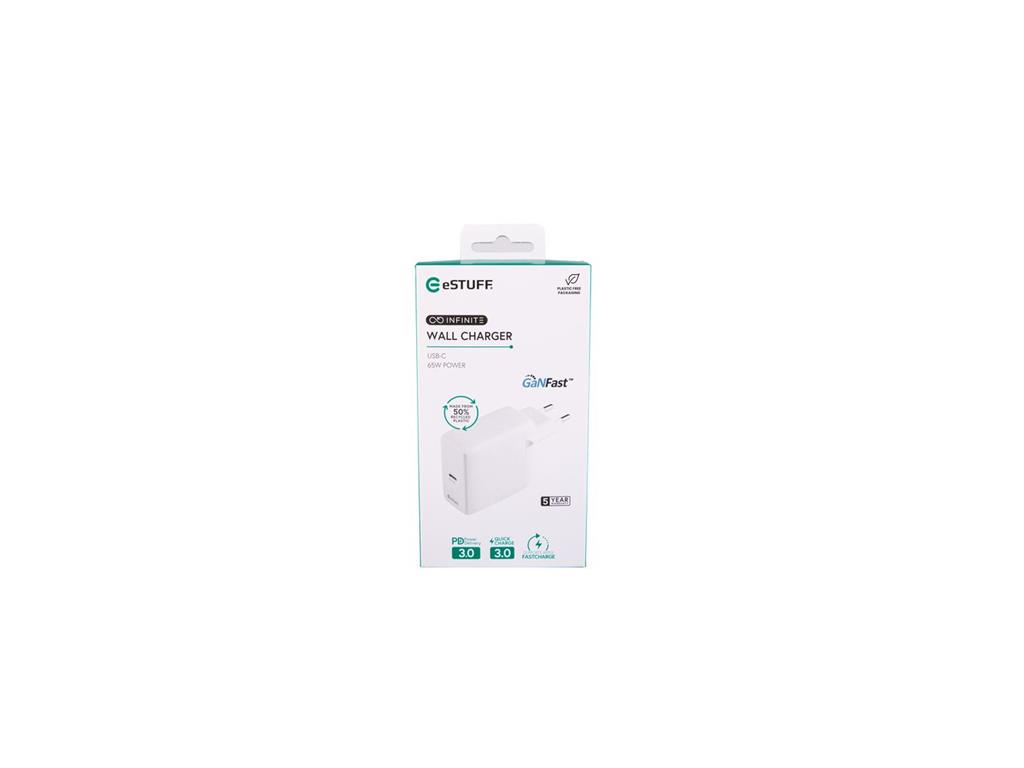 eSTUFF INFINITE polnilnik USB-C PD 65W GaN