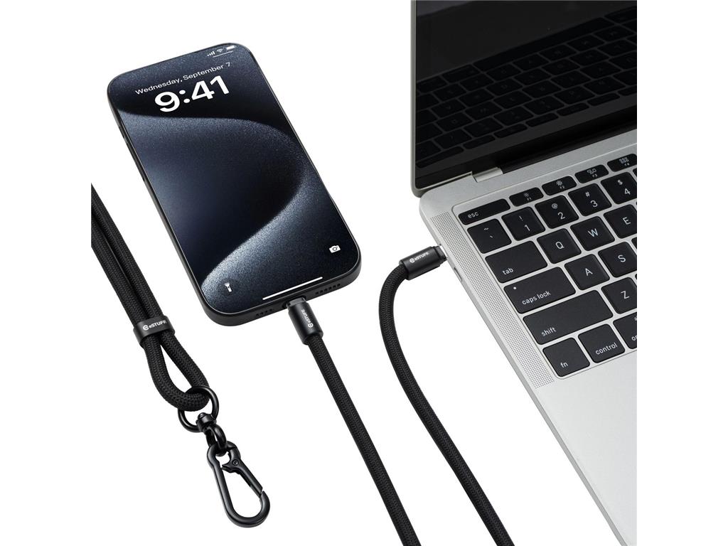 eSTUFF Kabel USB C-C 2m z vrvico